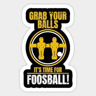 Foosball Grab Your Balls Foosball Player Sticker